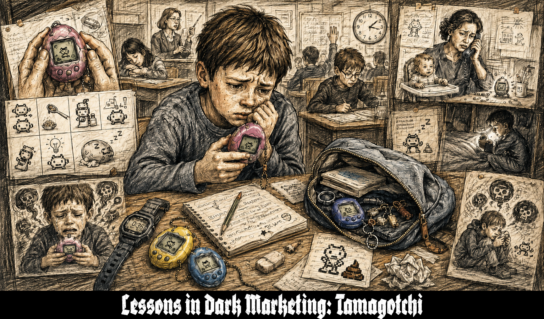 Tamagotchi: A Dark Marketing Case Study in Pocket-Sized Guilt, Digital Dependency, and Teaching Children to Fear an Electronic Death