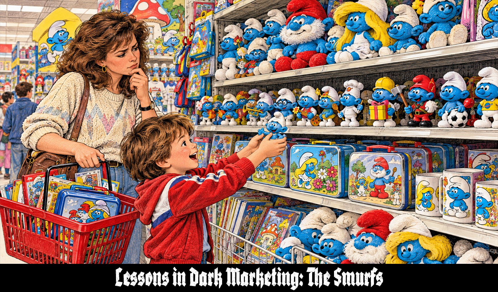 The Smurfs: A Dark Marketing Case Study in Blue Uniformity, Personality SKUs, and Saturday-Morning Saturation